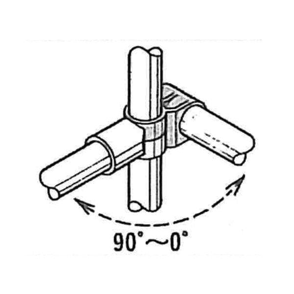 イレクター Φ28 自在プラスチックジョイント JG-6