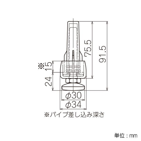 イレクター Φ28 FSアジャスター JG-12FS SET