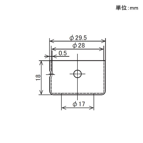 イレクター Φ28 導電アジャスター EF-1213 Eの寸法図