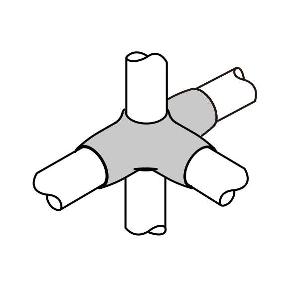 イレクター Φ28 FSプラスチックジョイント J-125BFSの商品図