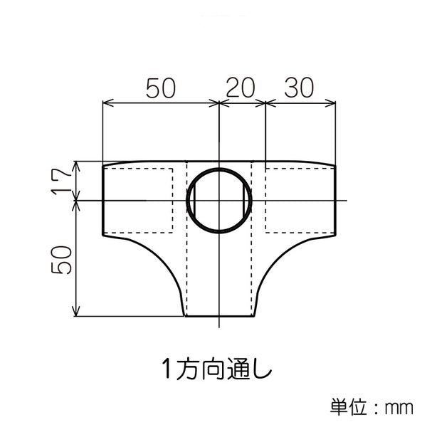 イレクター Φ28 FSプラスチックジョイント J-15DFSの寸法図