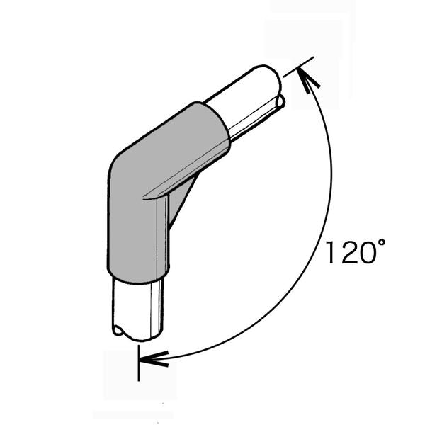 イレクター Φ28 プラスチックジョイント J-47の商品図