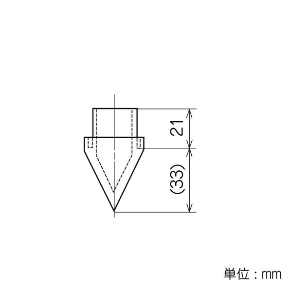 イレクター Φ28 プラスチックジョイント J-50Cの寸法図