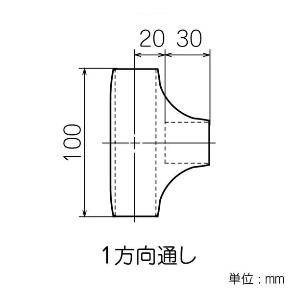 イレクター Φ28 FSプラスチックジョイント J-7BFSの寸法図