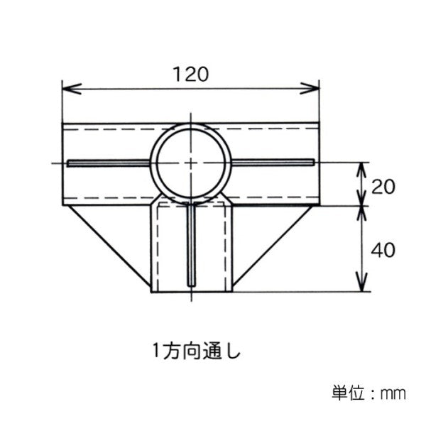 イレクター Φ32 プラスチックジョイント JB-12Bの寸法図