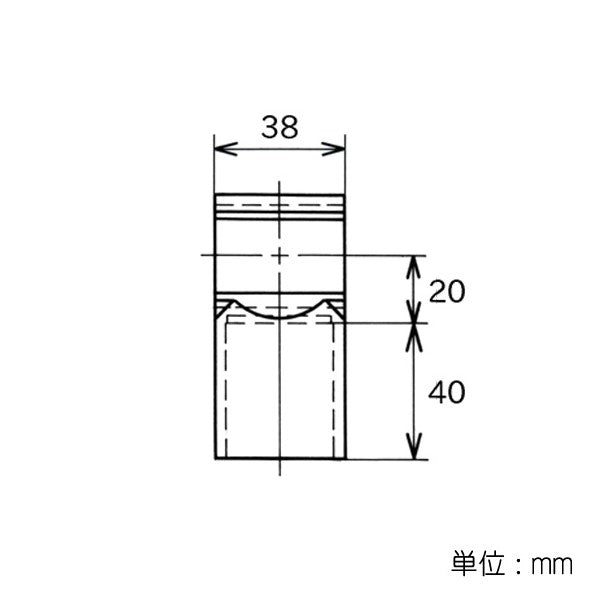 イレクター Φ32 プラスチックジョイント JB-59Cの寸法図
