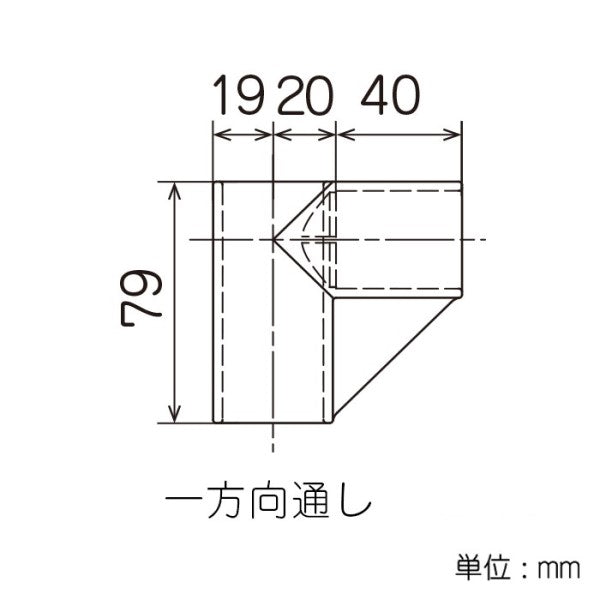 イレクター Φ32 プラスチックジョイント JB-7Dの寸法図
