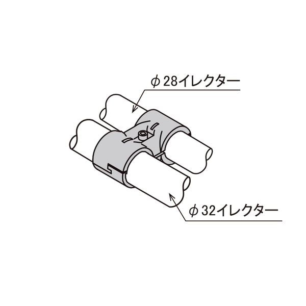 イレクター Φ28・32 メタルジョイント 異径 SEJ-11Aの商品図