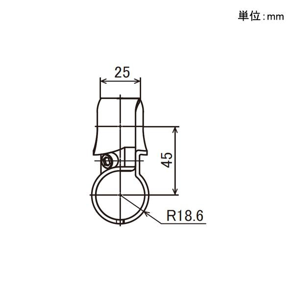 イレクター Φ32 メタルジョイント SJ-6の寸法図