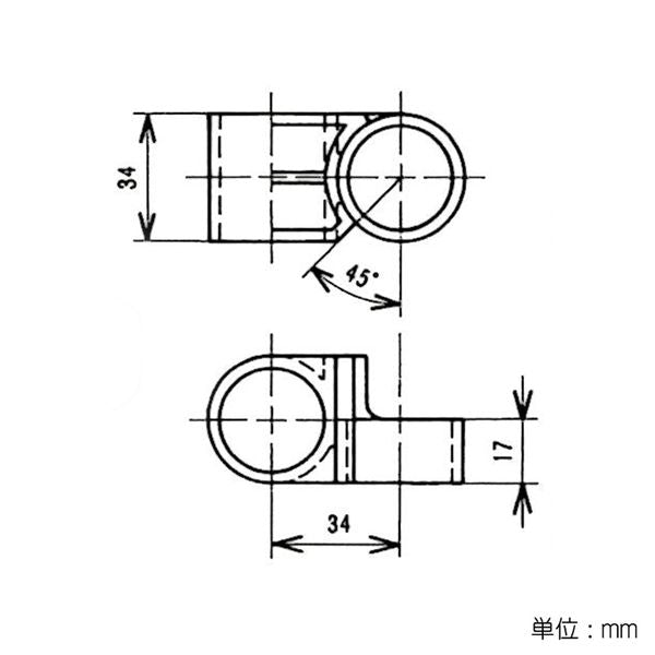 イレクター Φ28 自在プラスチックジョイント JG-4
