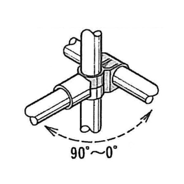 イレクター Φ28 自在プラスチックジョイント JG-4