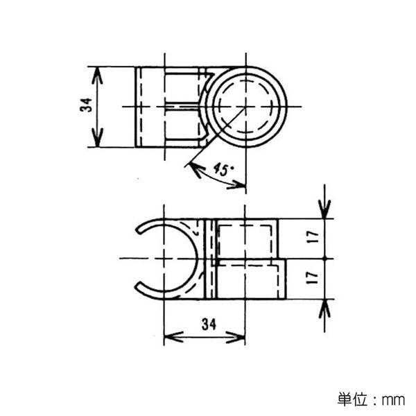 イレクター Φ28 自在プラスチックジョイント JG-7