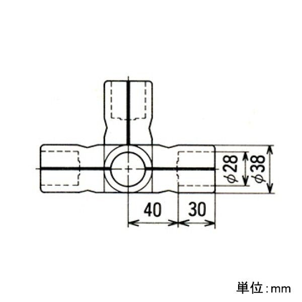 イレクター Φ28 ユニットジョイント JR-3 ステン
