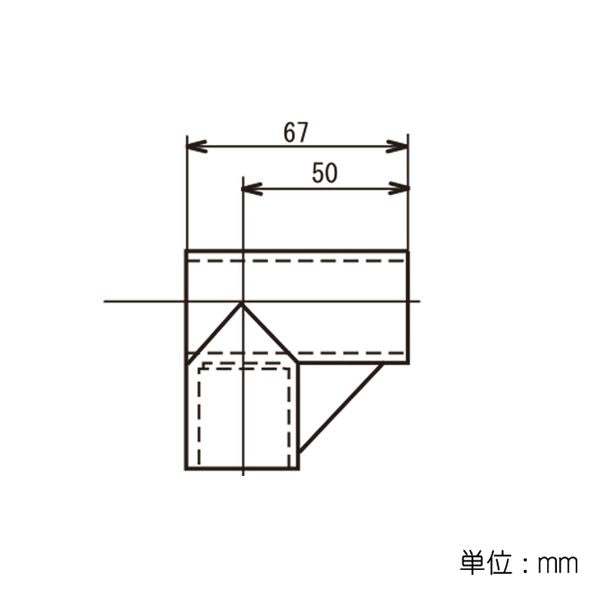 イレクター Φ28 プラスチックジョイント J-7D