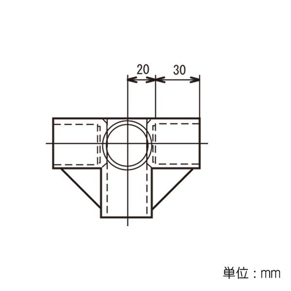 イレクター Φ28 プラスチックジョイント J-15D
