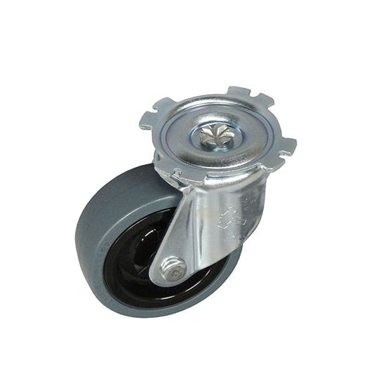 ミニポリトラー用メンテナンスパーツ 車輪径Φ75 交換用キャスター ゴム車輪 YJ-75RT