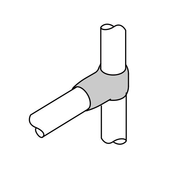 イレクター　Φ28　FSプラスチックジョイント　J-118BFSの商品図