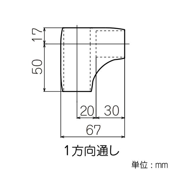 イレクター　Φ28　FSプラスチックジョイント　J-7DFSの寸法図